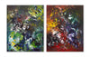 Vibrant Abstract Art | Multicolour Floral Paintings on Canvas