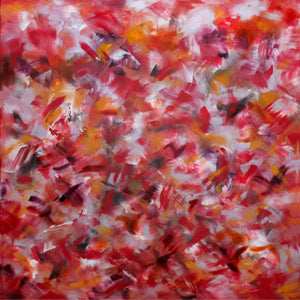 Vibrant Abstract Painting | Bursts of Energetic Colors | Original Canvas Art