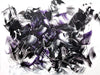 Monochrome Abstract Landscape | Expressive Black and Purple Brushstrokes