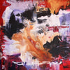 Vibrant Abstract Art Canvas - Large Colorful Abstract Painting with Dramatic Brush Strokes and Textures