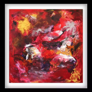 "Summertime Romance" Signed Edition Abstract Art Print
Vibrant abstract artwork featuring a captivating blend of warm, earthy colors and dynamic brushstrokes, creating a visually striking and emotive piece.