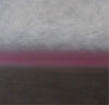 Abstract landscape painting with vibrant pink horizon