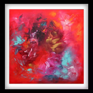"Vibrant Abstract Floral" - Signed Edition Art Print