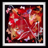 Vibrant abstract butterflies and splashes of color in Carnival time art print