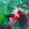 Vibrant Abstract Art | Bold Strokes of Green, Red, and Black