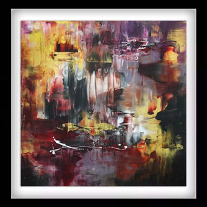 "Midnight Starlight II" Signed Edition Art Print - Vibrant Abstract Artwork with Earthy Color Palette