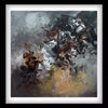 "Game Of Shadows" - Vibrant Abstract Artwork with Earthy Tones