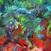 Vibrant Abstract Painting | Lush Foliage and Vivid Colors