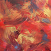 Red Green Abstraction | Vibrant Modern Art Canvas Painting