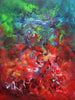 Vibrant Abstract Bloom | Colorful Modern Artwork 36x48"
