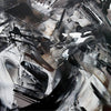 Abstract Artwork | Monochrome Brushstrokes | Large Canvas Painting