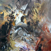 Contemporary abstract painting | Into The Light 40x40"