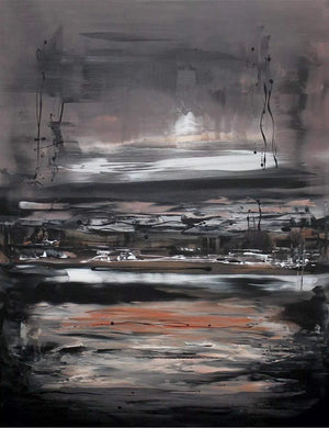 Abstract landscape | Island In The Shadows II 100x130cm