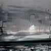 Tranquil abstract landscape | Island In The Shadows II 100x130cm