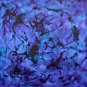 Vibrant Blue Canvas Art | Sapphire Haze 36x36"
