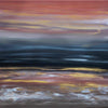 "Golden Lake" - Vibrant Abstract Landscape Art Print