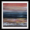 "Golden Lake" Signed Edition Art Print - Vibrant abstract landscape with a serene lake reflecting the striking sunset colors, showcasing the artist's talented brushwork and imaginative interpretation of nature.