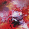 Vibrant Abstract Landscape | Colorful Brushstrokes in Red, Yellow, and Purple