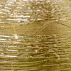 Textured abstract art with golden and olive hues, depicting a serene watery surface with shimmering reflections.