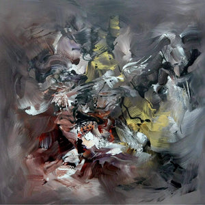 Vibrant Abstract Art - Bold Brushstrokes, Earthy Tones