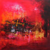 "Golden Canyon" Signed Edition Art Print - Vibrant Abstract Painting with Earthy Tones
