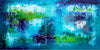 Vibrant Abstract Landscape | Teal, Green, and Blue Hues | Paresh Nrshinga Abstract Art