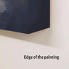 Edge of the large abstract painting