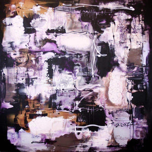 Chasing the Moon - Abstract Art
A striking abstract canvas painting featuring a captivating blend of deep purple, white, and black hues, creating a mesmerizing and dynamic visual experience.