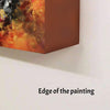 Vibrant abstract canvas art with earthy color tones and a blurred, ethereal design