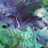 Vibrant Abstract Art | Splashes of Blue, Green, and Purple Paint