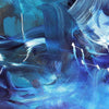 Blue Abstract Painting | Across The Sea 30x80"