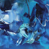 Blue Abstract Painting | Across The Sea 30x80"