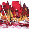 Vibrant Abstract Landscape | Crimson Interlude