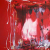Vibrant Abstract Landscape | Fiery Red Hues and Expressive Brushstrokes | Large Canvas Art by Paresh Nrshinga