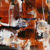 Vibrant Abstract Artwork | Fiery Orange Canvas Art